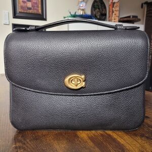 Coach Cassie 26 Black Leather Crossbody Bag